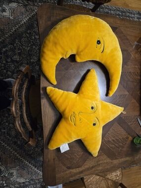 Vintage 90's Moon And Star Pillow
